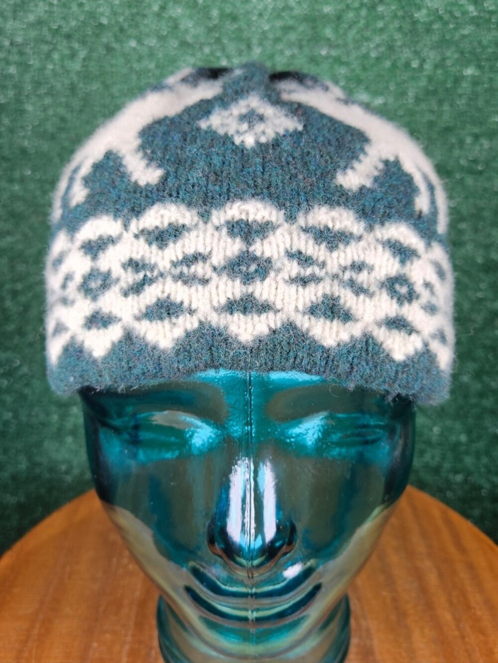 Rare Vintage Polo Ralph Lauren Hand Knit Soft Deer Beanie / Size - OSFM Green